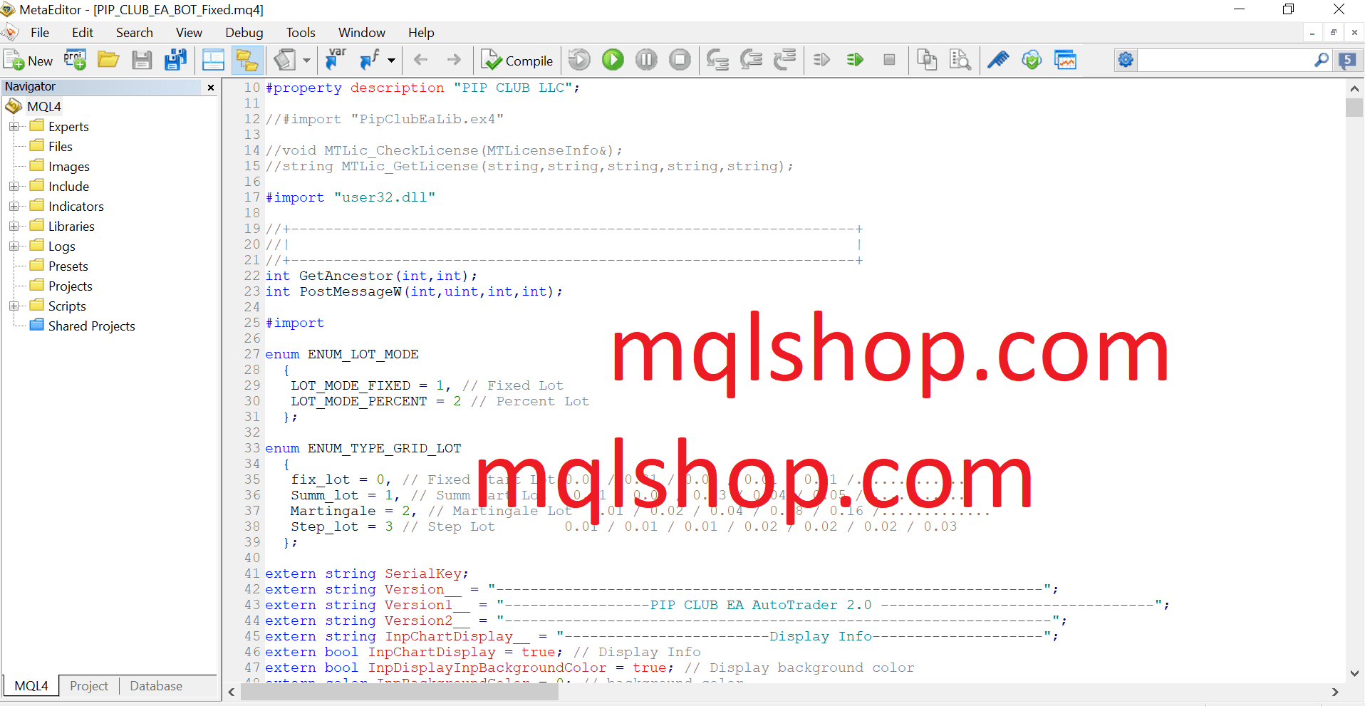 pip club ea source code