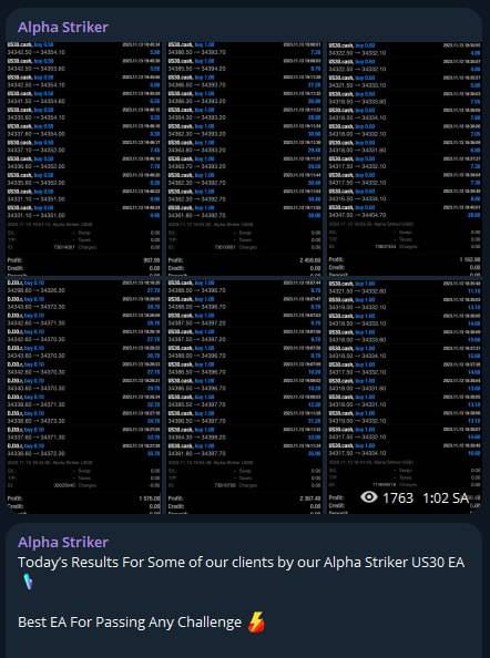 Alpha Striker US30 EA