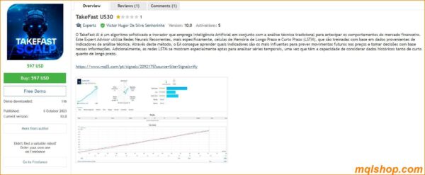 overview of takefast us30 ea