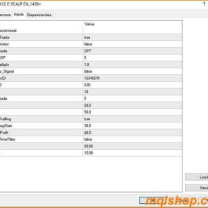 gx12 e scalp ea settings