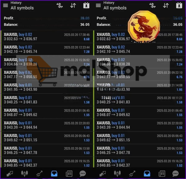 EA Black Dragon live trading